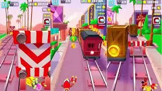 Subway Surfers Triple Screen Survival Run 😱 | 3 Screen Extreme Gameplay