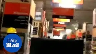 Appliance shop shakes during 7.1 earthquake in Ridgecrest