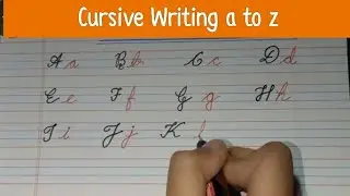 Cursive Writing a to z | Cursive handwriting #cursivewriting #cursive #cursiveletter