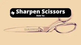 Sharpen Scissors Like a PRO: DIY