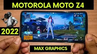 Motorola Moto Z4 PUBG Test With Max Graphics | Battery Drain Test In 2022 !!