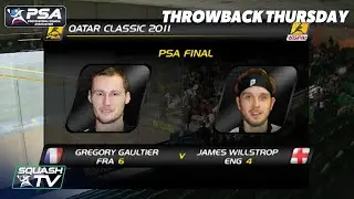 Squash: #Throwback Thursday - Gaultier v Willstrop - Qatar Classic 2011 Final