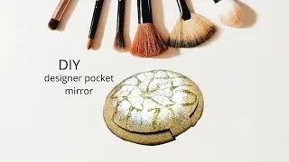 DIY| designer pocket mirror/best out of waste