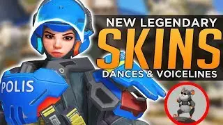 Overwatch: All NEW Anniversary Legendary SKINS, Emotes & Voice Lines!