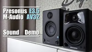 Presonus Eris E3.5 vs M-Audio AV32  ||  Sound Demo w/ Bass Test