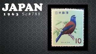 【Japan】1963  Sc#788  Lidth's Jay (Garrulus lidthi)