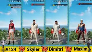SKYLER VS A124 VS DIMITRI VSAXIM ABILITY TEST FREE FIRE-SAMSUNGA3,A5,A6,A7,J2,J5,J7,S5,S6,$7,S9