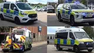 *HEATHROW* LHR Polar Park police station police vehicles driving in and out!