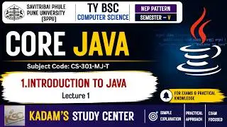 TY BCS || Semester 5 || Core Java || 1. An Introduction to Java || Lecture 1 || NEP Pattern || SPPU