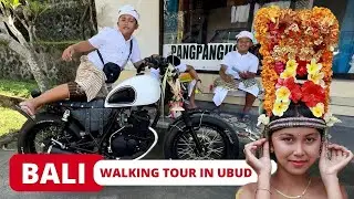 Holiday day all in traditional clothes. UBUD BALI Indonesia. Walking Tour in Bali Vlog. Bali 2023