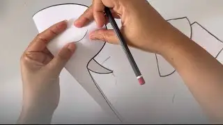 How to cut Perfect Shape of Elephant Paper Face Mask @craftwraftshobha #viralvideo#papercraftideas