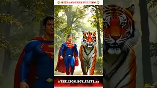 Superman x Tiger Evolution &ndash; Power Level MAXED 🔥#Superman #TigerEvolution #FusionShorts #SuperTiger