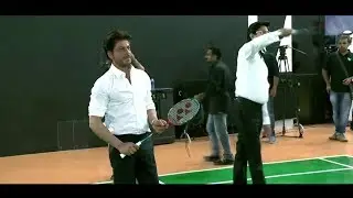 ShahrukhKhan dance & badminton in Dubai in an inauguration 2017