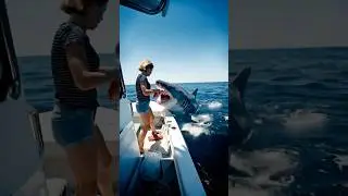 Shark Attacks Boat! She Punches it!