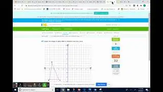 ixl - Reflections over the x- and y-axis: graph the image