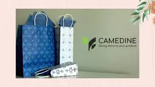 White Printed Paper Bag
