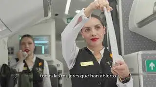 Primer vuelo del E195-E2 tripulado solo por mujeres.