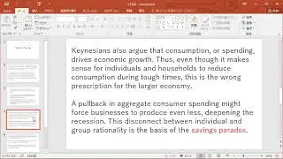 General Economic Topics- Paradox of Saving