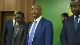 CAF staff meeting with CAF president Dr Patrice Motsepe