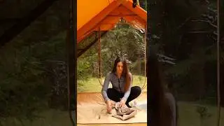 Solo IN camping and video girl #camping #and #shorts #survival
