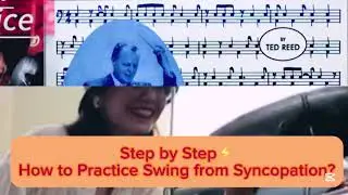 Step by Step⚡️How to Practice Swing from Syncopation for the modern drummer?/Ted Reed⚡️#jazz#shorts