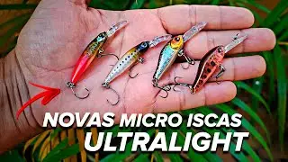 SUPER NOVIDADE DE MICRO ISCAS ARTIFICIAIS ULTRALIGHT!! Pescaria Ultralight