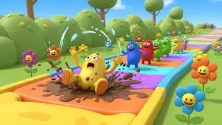 Fall Guys Wobbly Beans Bounced Off the Track | Kids Songs & Nursery Rhymes