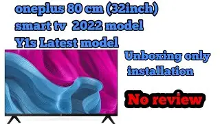 OnePlus 80 cm (32 inches) Y Series HD Ready Smart Android LED TV 32 Y1S (Black) (2022 Model) unbox