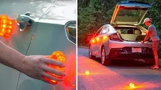 Magnetic LED Emergency Safety Flare Set