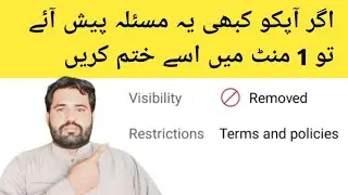 restrictions terms and policies |visibility removed youtube|