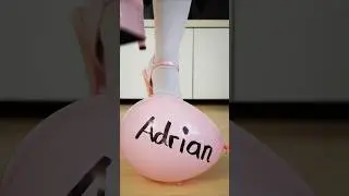 Boom - Balloon Stomp #highheels #crush #legs #foot #shorts #asmr #fun #experiment