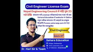 Civil Engineering License Exam Prepare With Hari Sir