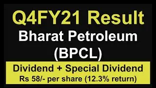 BPCL Q4 results 2021 | BPCL share latest news | Bharat Petroleum Results & Dividend