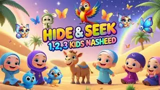 Hide & Seek 1,2,3 | Islamic Kids Nasheed | Learn Numbers with Fun | Counting fun with Desert 🥰❤️✨