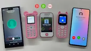 Incoming Call Hello Kitty Phones + Samsung Young | FAKE CALL Samsung Galaxy S25Ultra & A51