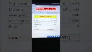 ENTER Formula in Excel #shorts #excel #youtubeshorts #formula