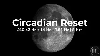Dark Screen Circadian Reset | 210.42 Hz + 14 Hz + 7.83 Hz Sleep Entrainment Frequencies