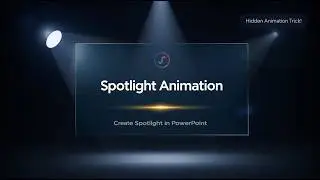 Создайте потрясающую анимацию в центре внимания в PowerPoint | Скрытая функция, которую вы должны...