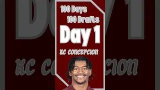 Drawing NFL draft prospects: KC Concepcion #nfldraft #aggies #football