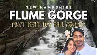 Flume Gorge Trail | Best Fall Colors in New England | Franconia Notch NH