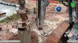WIEDERAUFBAU EIFELSTRECKE: Bauarbeiten in St. Thomas - Kw44