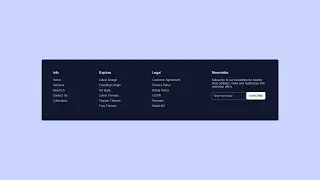 Responsive Footer HTML & CSS with Source Code