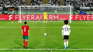 GERMANY vs MOROCCO | Penalty Shootout | FIFA World Cup 2022 Final | SANE vs MOROCCO | PES Gameplay
