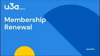 Membership renewal