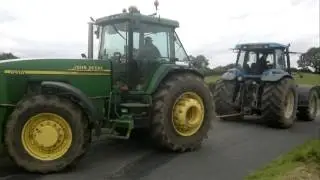 JOHN DEERE 8410 VS NEWHOLLAND 8970 TUG OF WAR