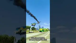 Army Cargo Plane Crash in City  #shorts #automobile #aviation #airplane #aviationaccidents #gta