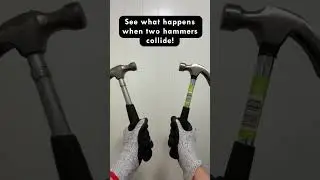See what happens when two hammers collide! #shorts