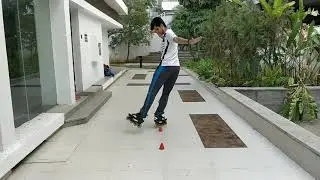 BACK SNAKE NELSON - INLINE FREESTYLE SKATING. LEVEL 1 TRICK. SLALOM.