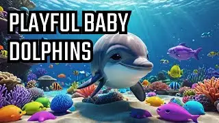 Baby Dolphins 🐬Playing with Toys, Kide Song