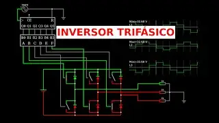 Inversor tipo puente trif&aacute;sico de seis pasos